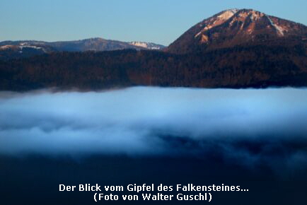 Der Blick vom Gipfel des Falkensteines...
(Foto von Walter Guschl)