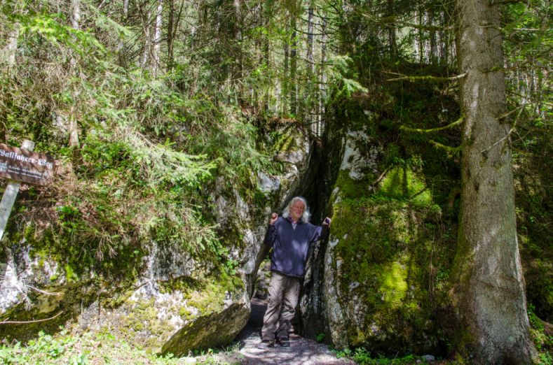 St. Martin bei Lofer Pinzgau Maria Kirchental Besuch 2018 Durchschlupf